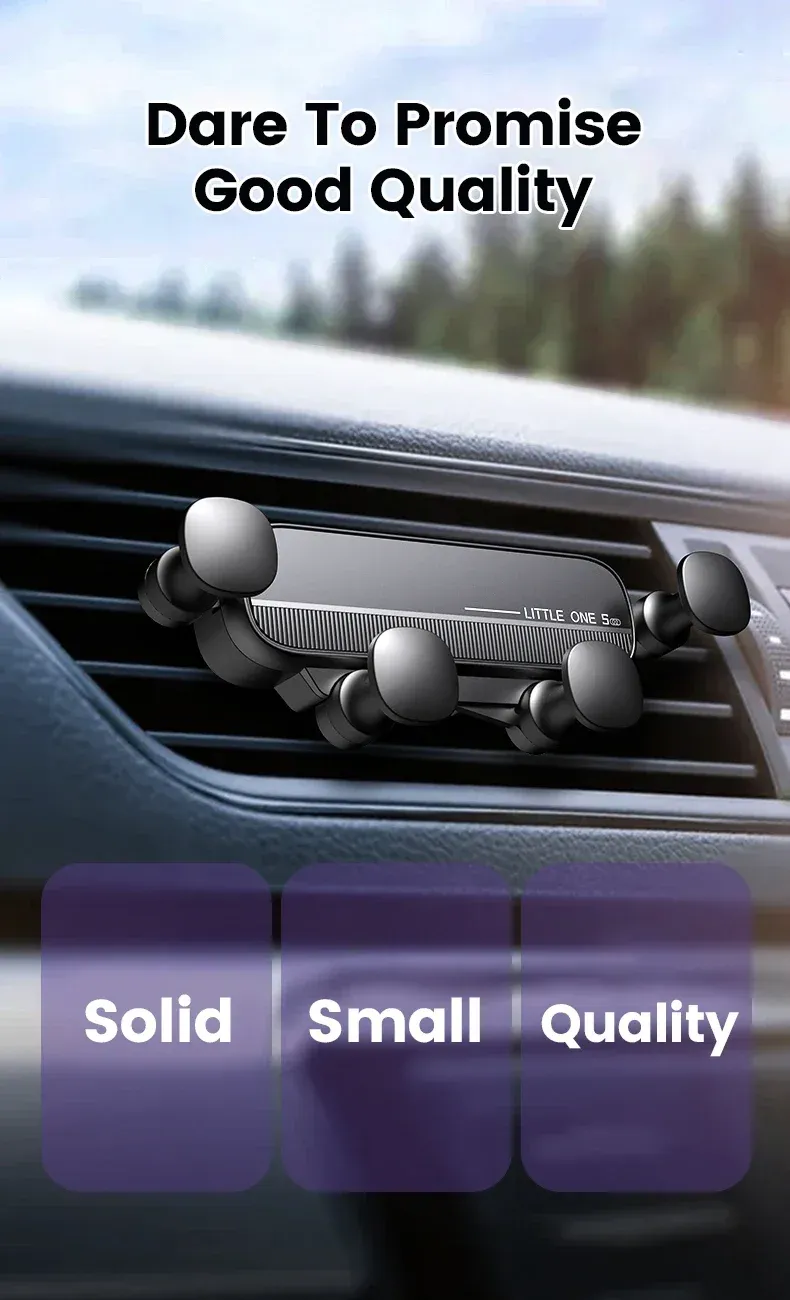 Vue détaillée du support de téléphone pour voiture