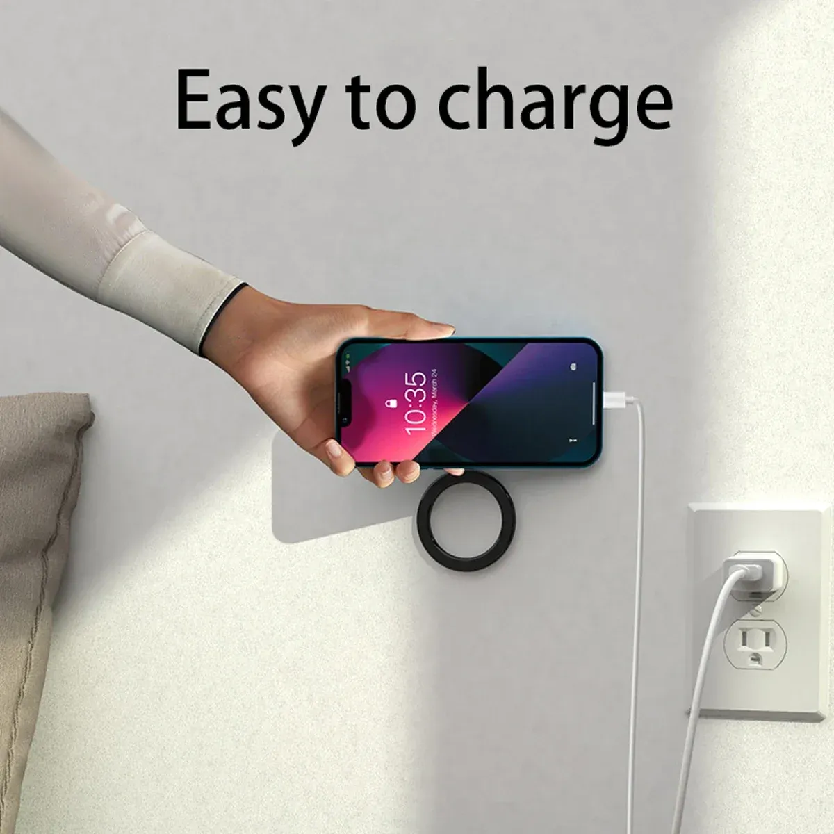Fixation magnétique du smartphone