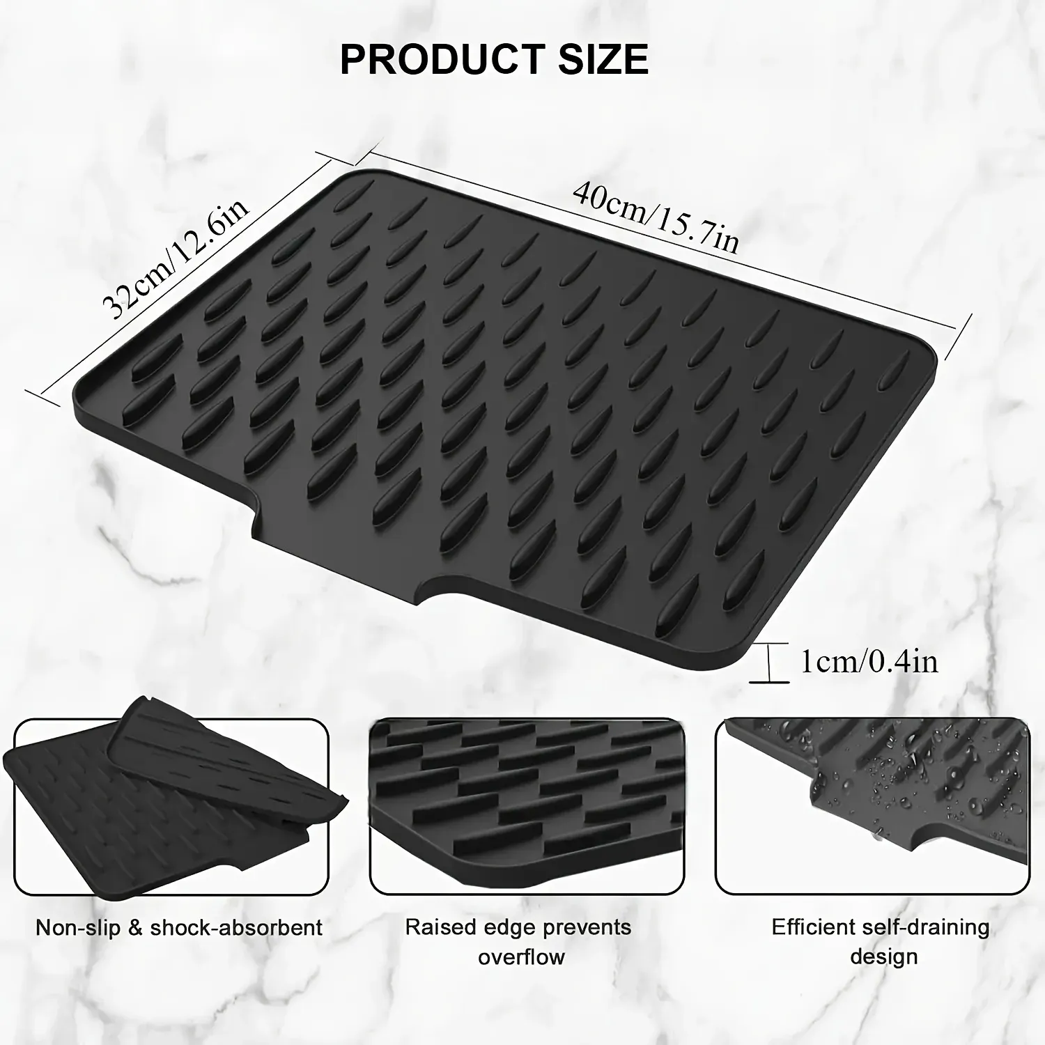 Tapis de vidange de cuisine, gros plan