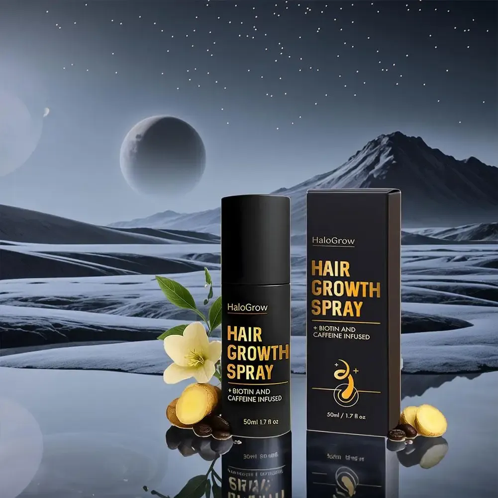 Spray activateur de racines de cheveux, en situation