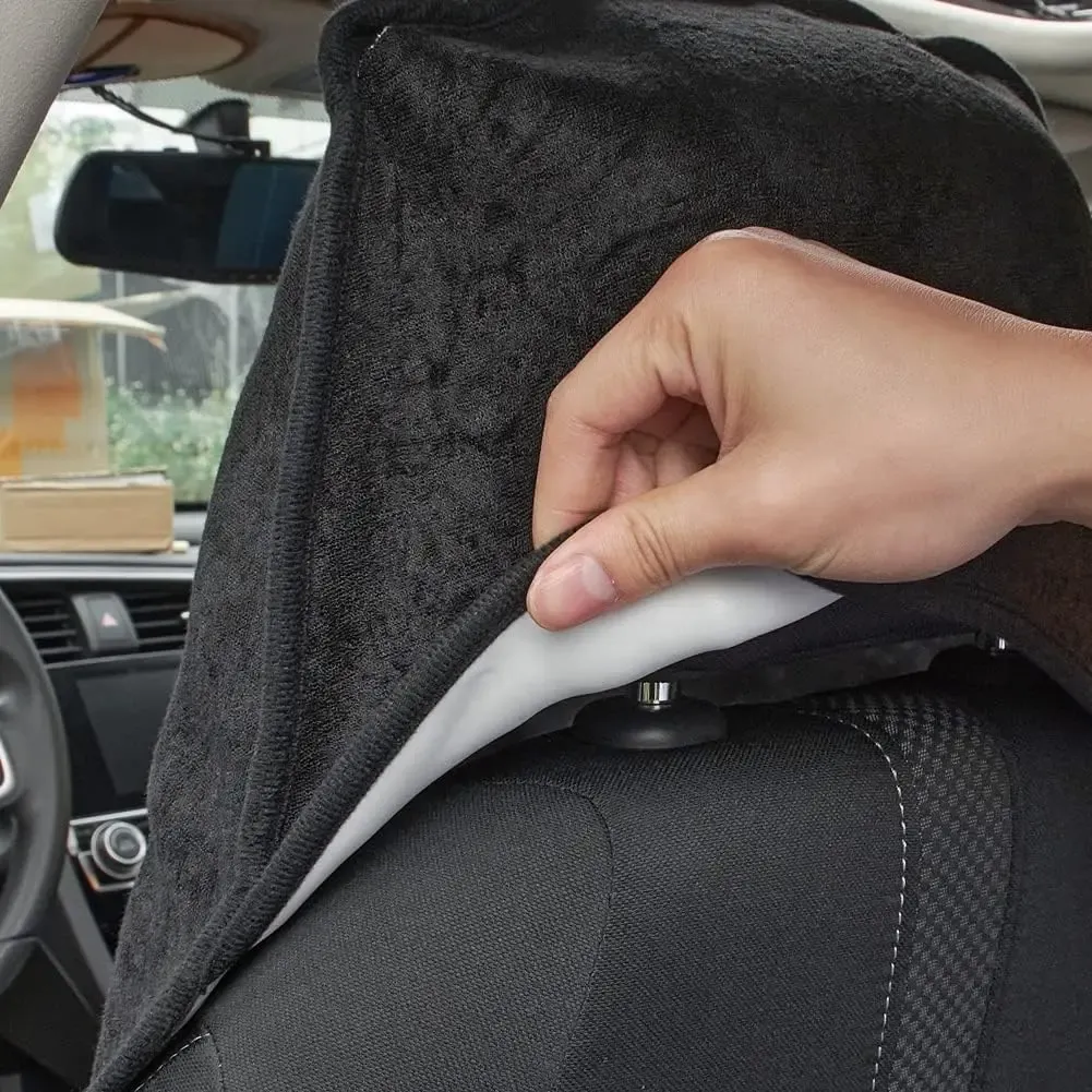Housse de siège de voiture imperméable avec serviette anti-transpiration, ajustement universel et siège baquet antidérapant 5