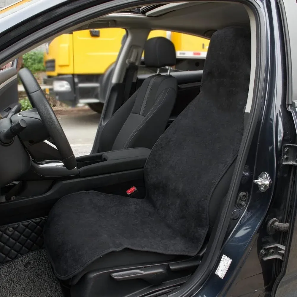 Détail de la housse de siège de voiture