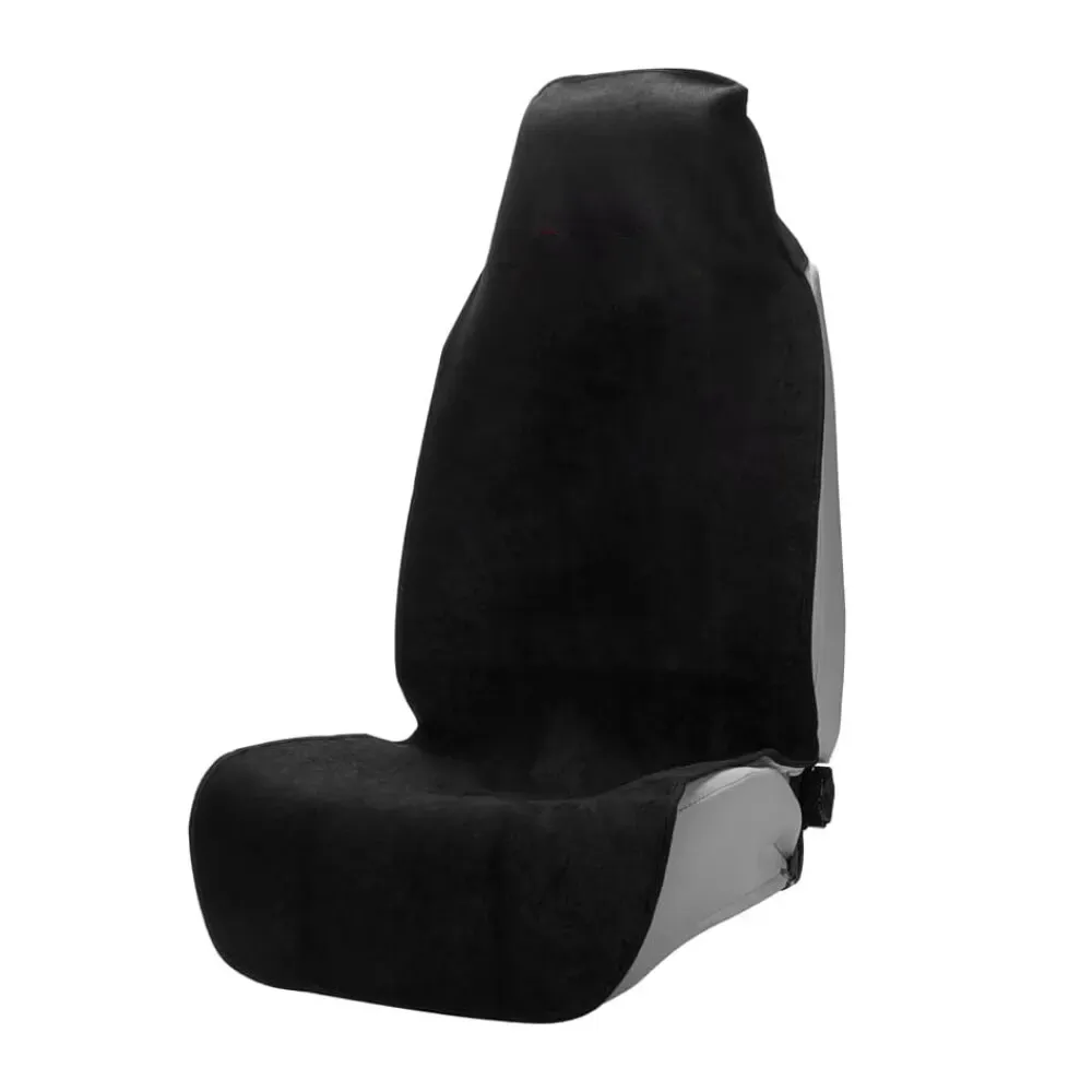 Housse de siège de voiture imperméable avec serviette anti-transpiration, ajustement universel et siège baquet antidérapant 7