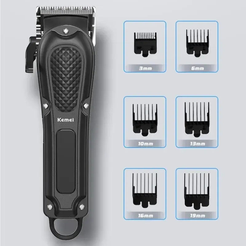 Tondeuse à cheveux Kemei 1071 rechargeable par USB, sans fil, pour homme 6