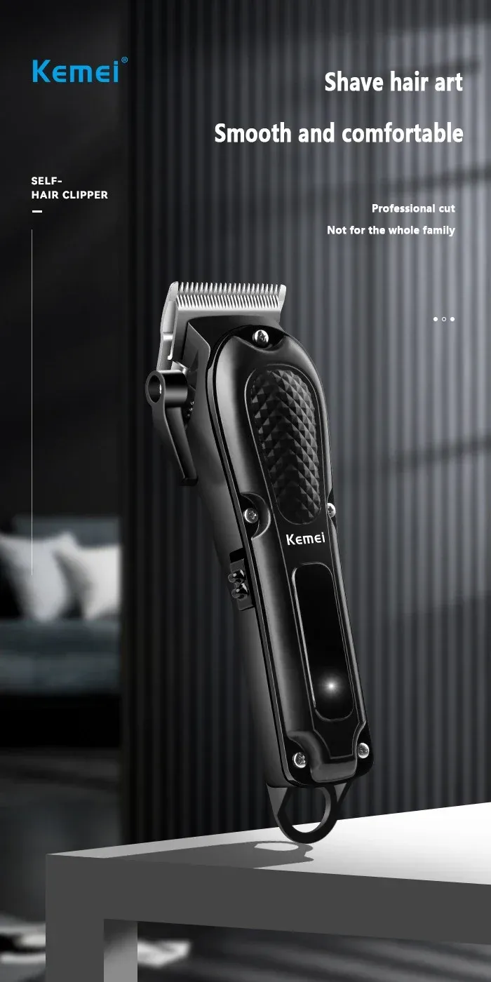 Tondeuse à cheveux électrique Kemei 1071 vue d'ensemble
