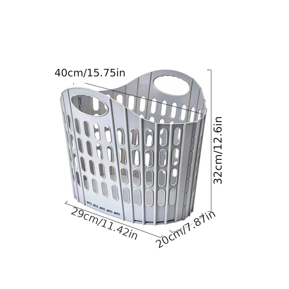 Panier à linge pliable moderne, grande capacité, portable, durable, pour la salle de bain 9
