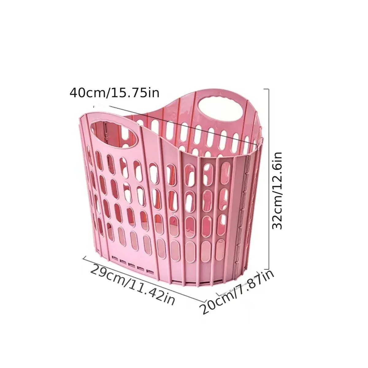 Panier à linge pliable moderne, grande capacité, portable, durable, pour la salle de bain 8