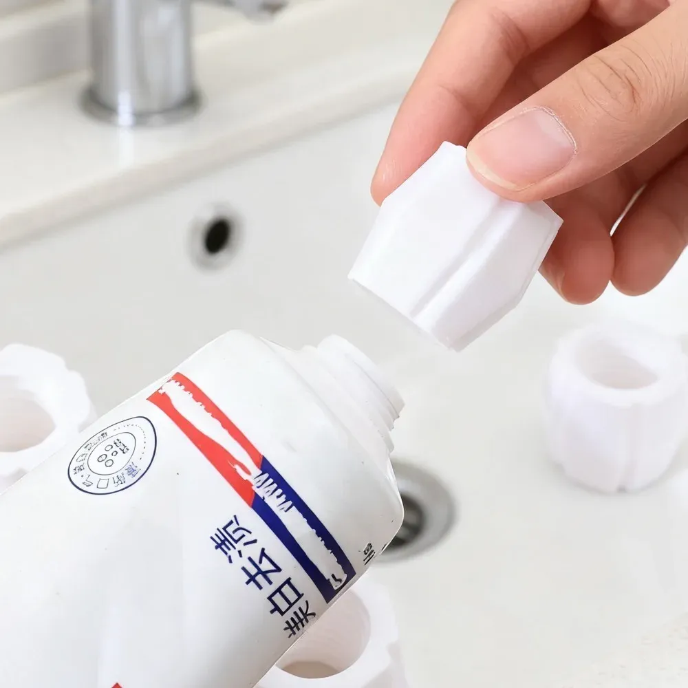 Presse-tube de dentifrice réutilisable à distribution facile, accessoire de voyage pratique pour salle de bain 4