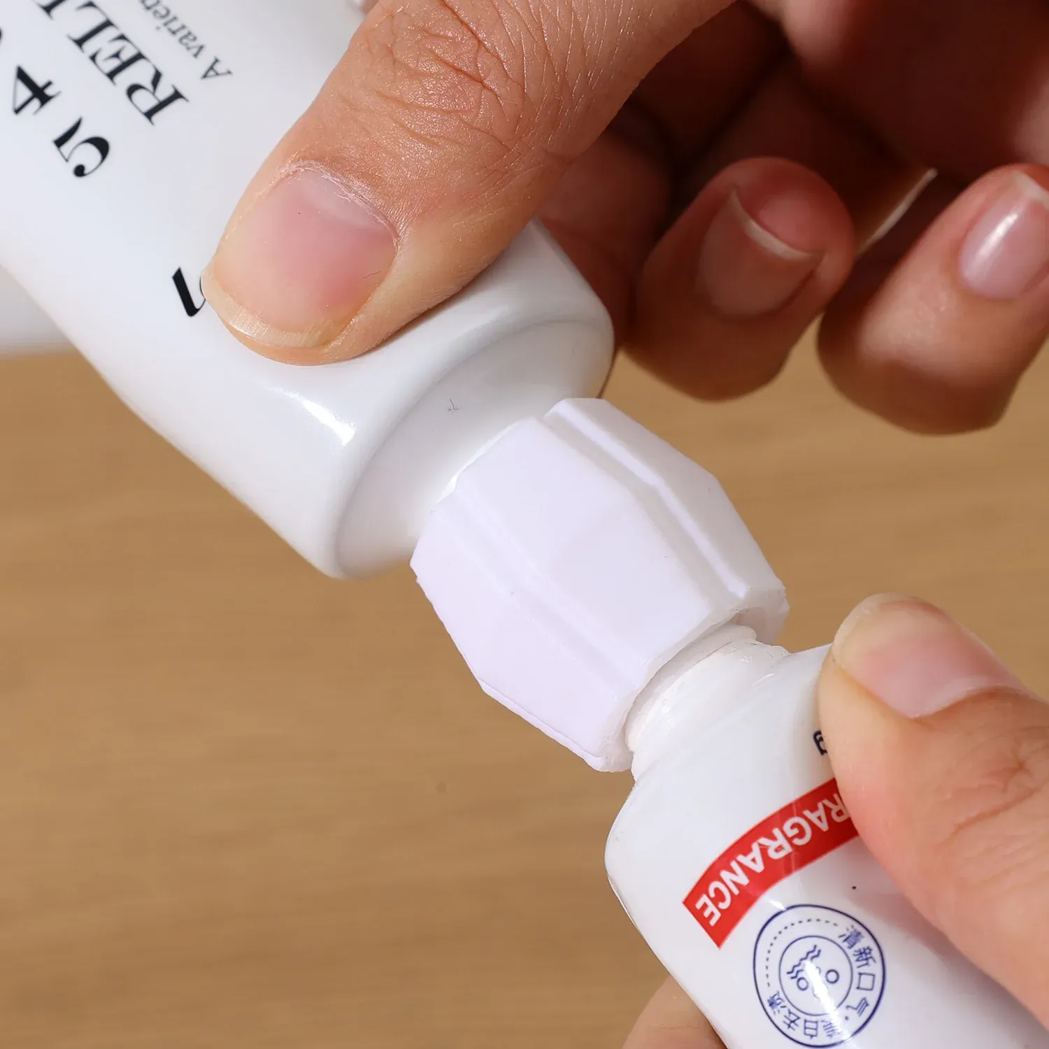 Convertisseur de tube de dentifrice, utilisation