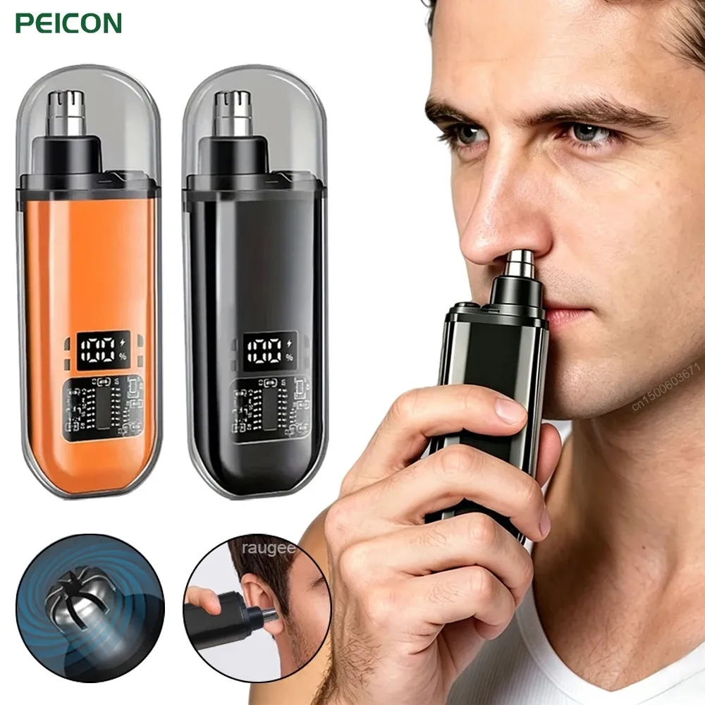 Tondeuse à poils de nez pour homme, mini tondeuse électrique portable et rechargeable pour nez, oreilles et sourcils - Image 1