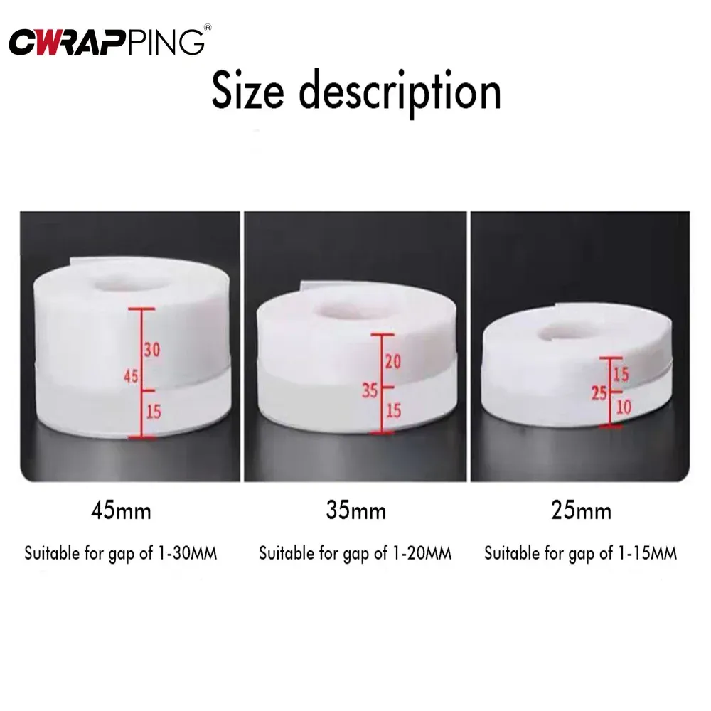 Bas de porte en silicone avec bande d'étanchéité pour portes et fenêtres, coupe-froid anti-courants d'air 6