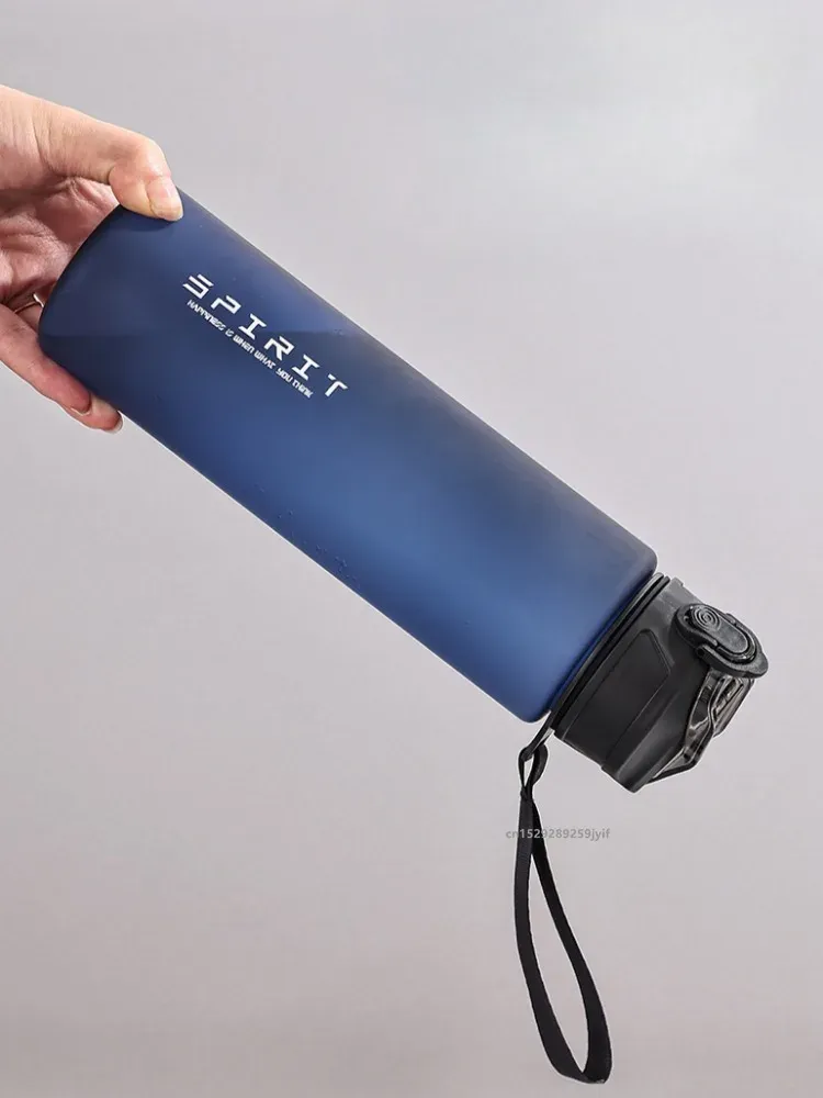 Gourde 750 ml avec paille et repères horaires, en plastique étanche, pour la salle de sport, les voyages et les sports de plein air 6