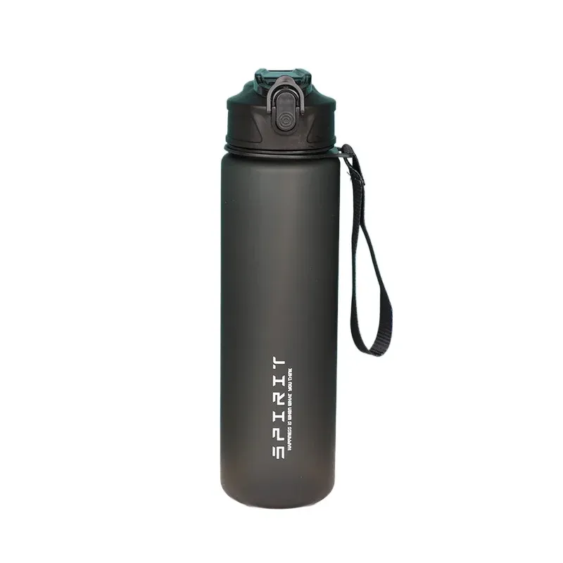 Gourde 750 ml avec paille et repères horaires, en plastique étanche, pour la salle de sport, les voyages et les sports de plein air 8