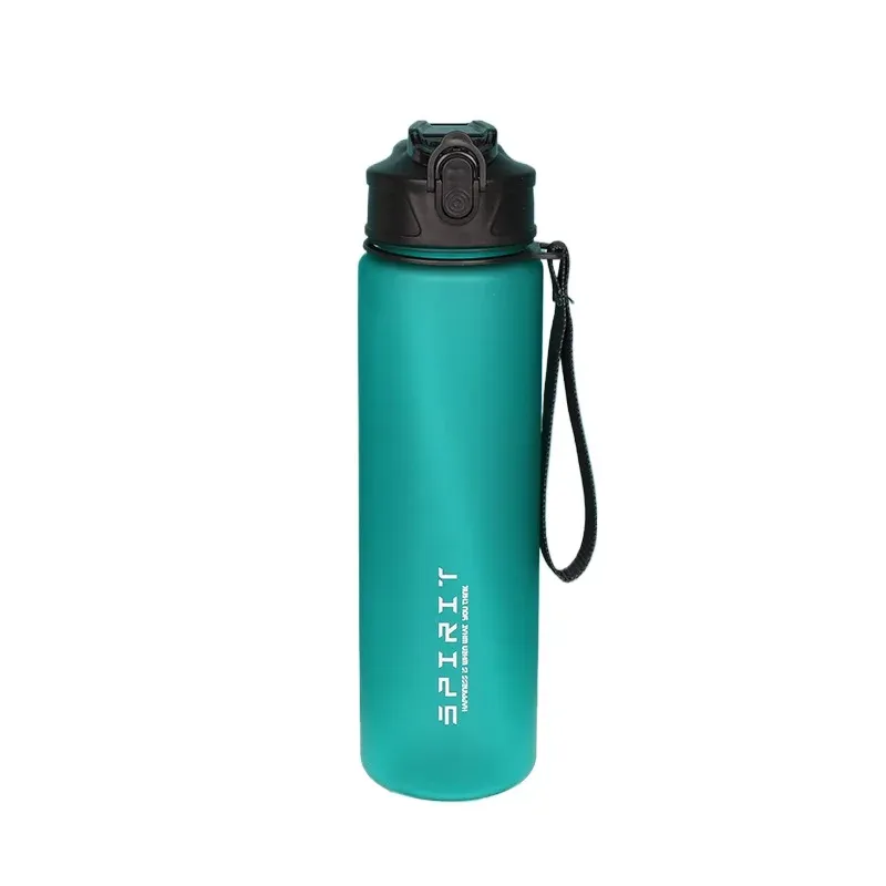Gourde 750 ml avec paille et repères horaires, en plastique étanche, pour la salle de sport, les voyages et les sports de plein air 9