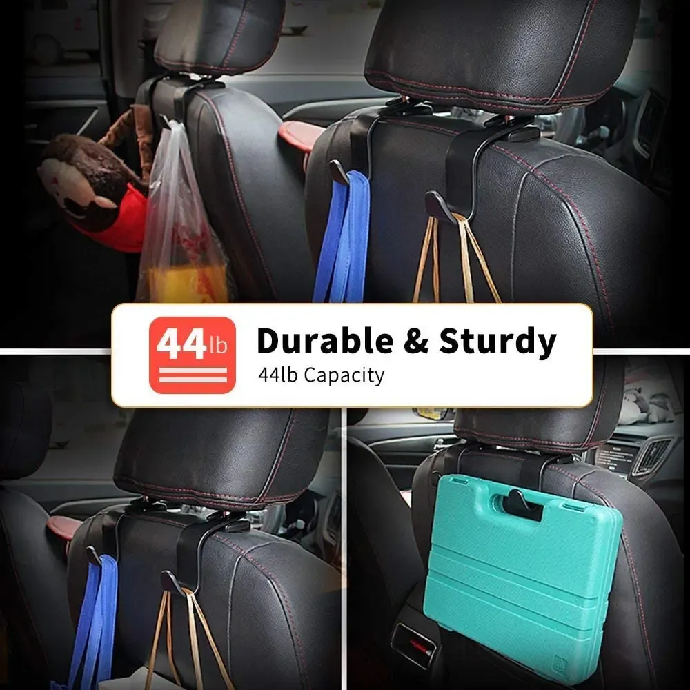Crochet universel pour appui-tête de voiture, organisateur intérieur pour sac à main 6