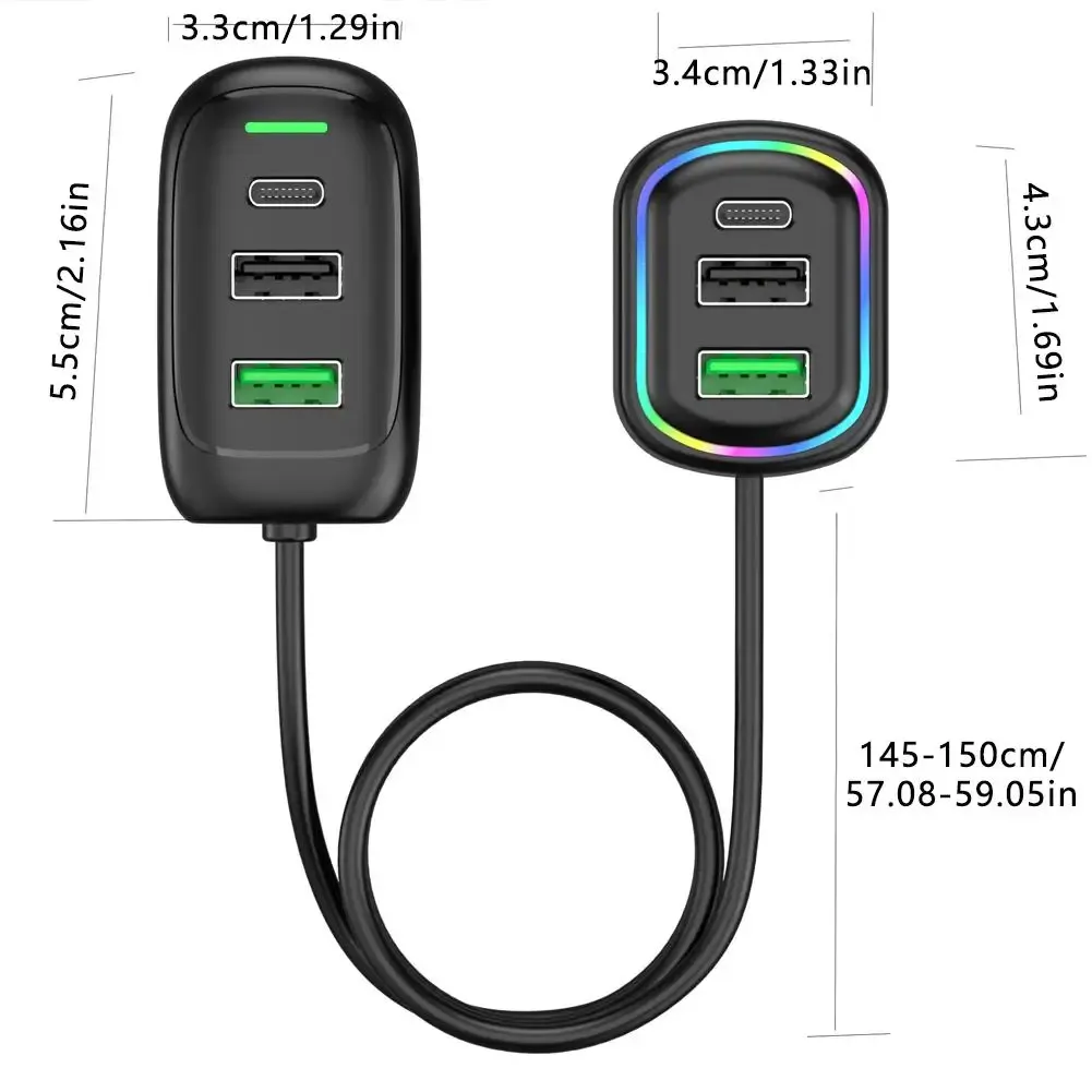 Chargeur de voiture pour tablette et smartphone
