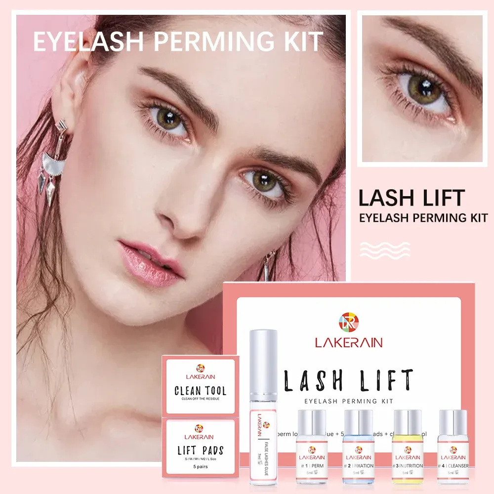 Kit de permanente de cils longue durée, lotion permanente et colle de fixation, cils bouclés, usage professionnel en salon ou à domicile 3