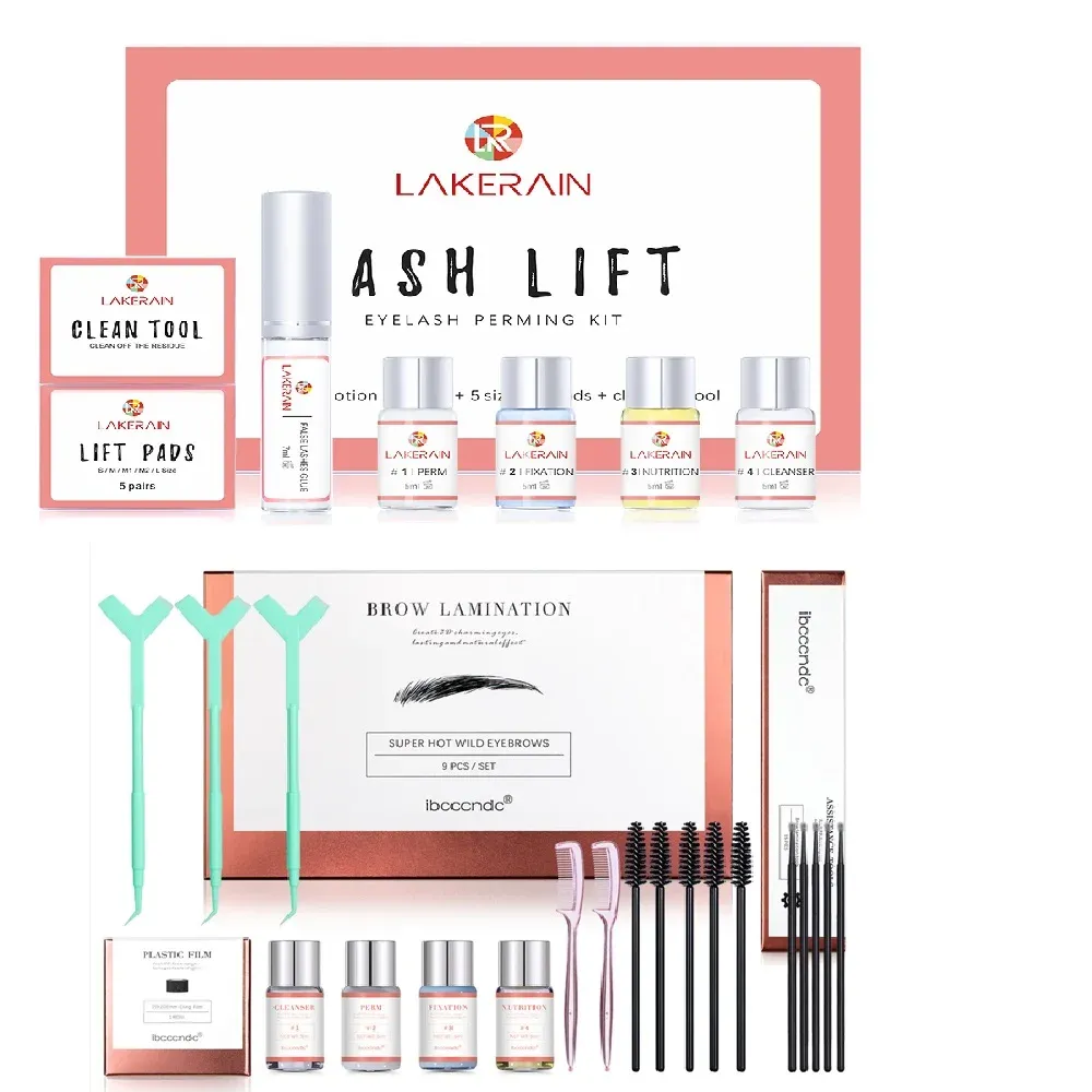 Kit de permanente de cils longue durée, lotion permanente et colle de fixation, cils bouclés, usage professionnel en salon ou à domicile 10