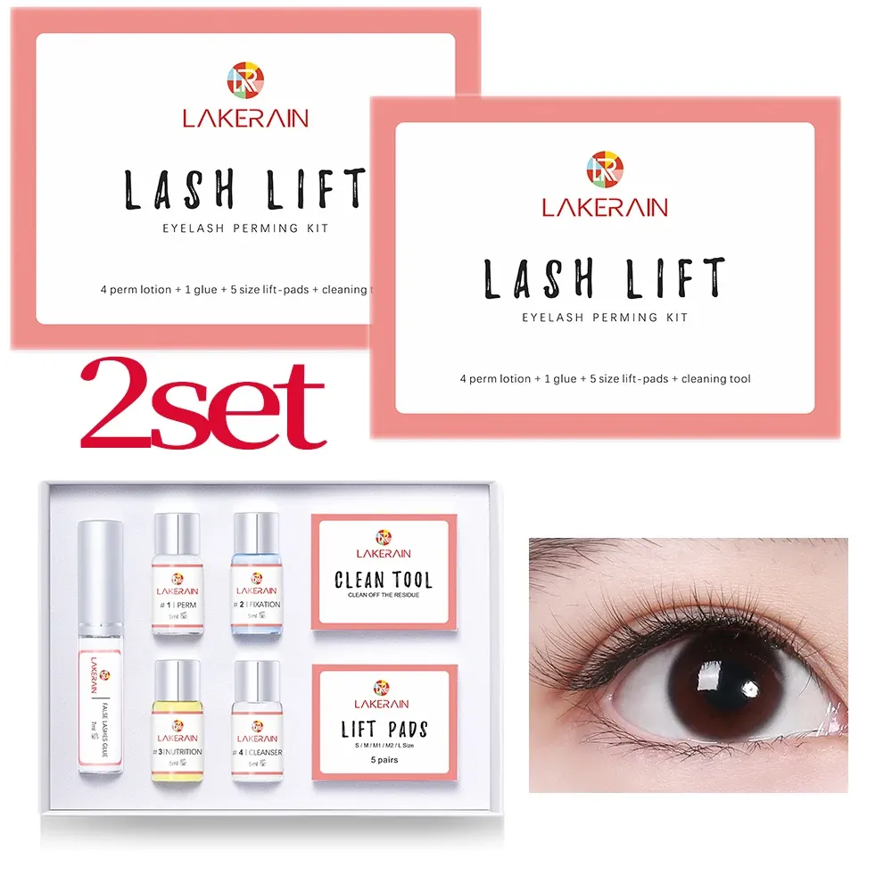 Kit de permanente de cils longue durée, lotion permanente et colle de fixation, cils bouclés, usage professionnel en salon ou à domicile 8