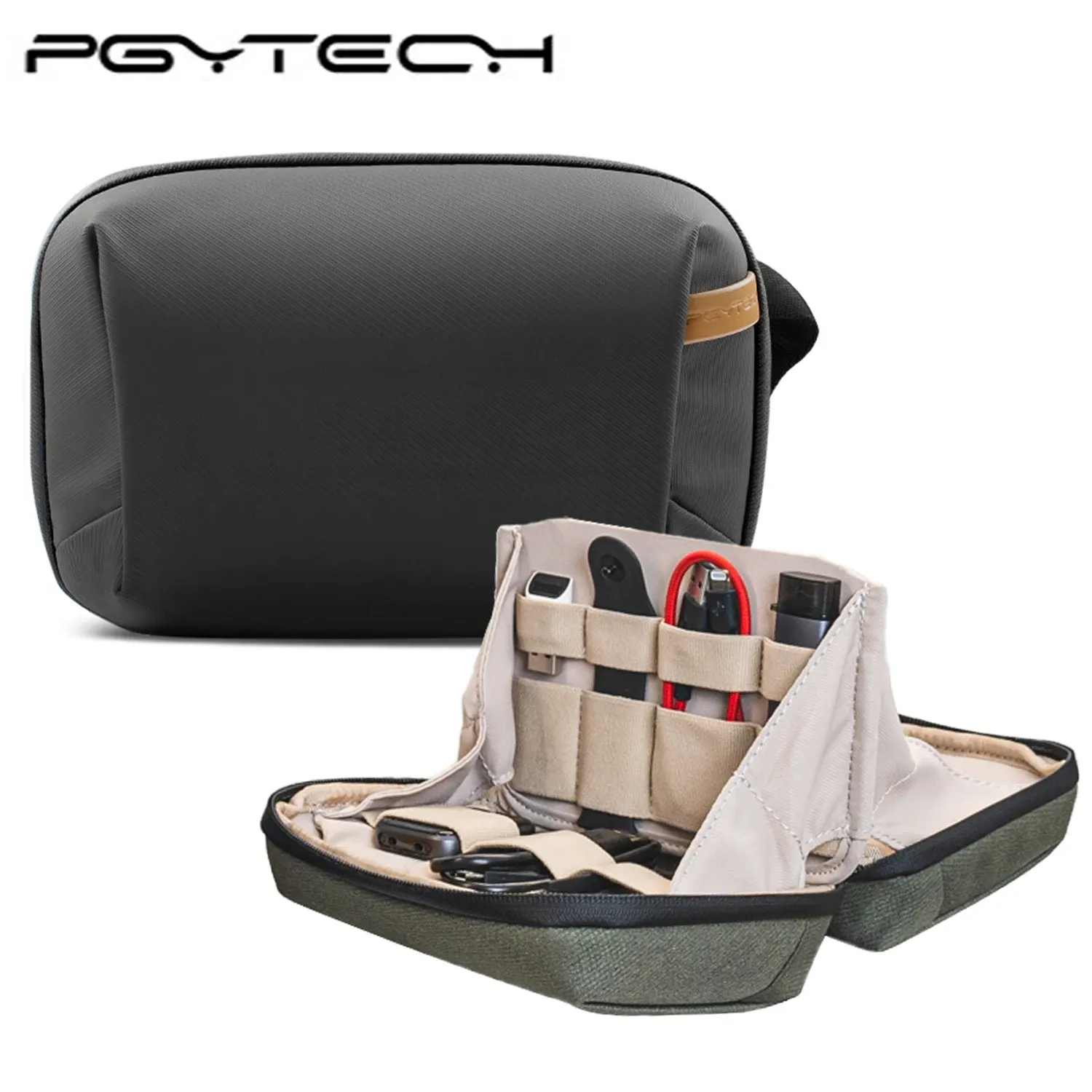 PGYTECH Pochette organisatrice étanche pour petite électronique, câbles et accessoires - Image 1