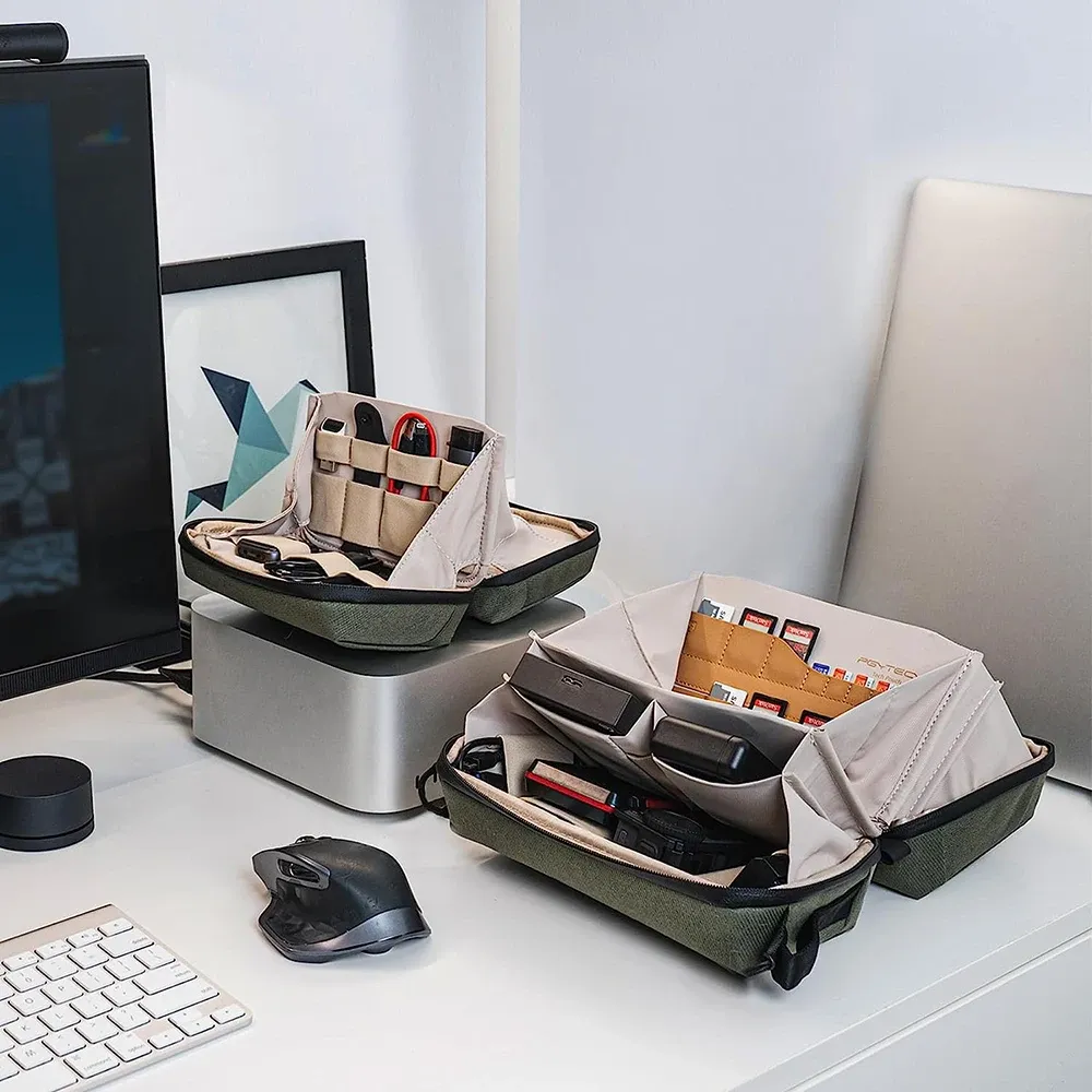 PGYTECH Pochette organisatrice étanche pour petite électronique, câbles et accessoires 3