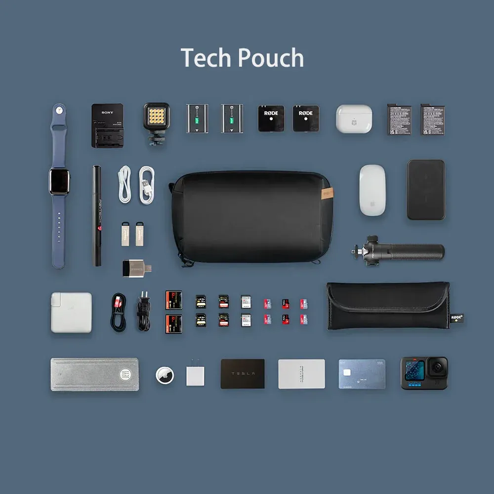 PGYTECH Pochette organisatrice étanche pour petite électronique, câbles et accessoires 4