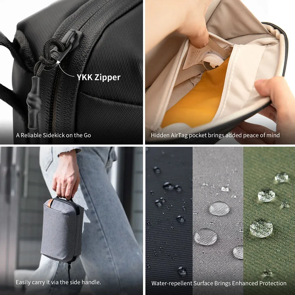 PGYTECH Pochette organisatrice étanche pour petite électronique, câbles et accessoires 5