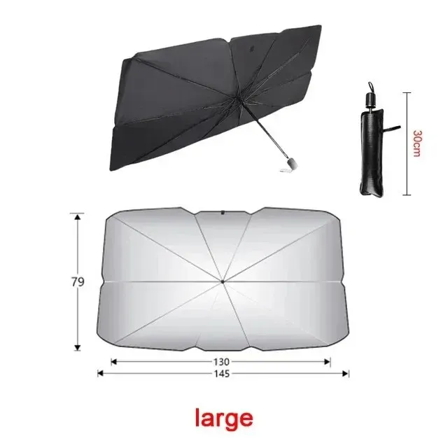 Pare-soleil pliant pour pare-brise de voiture, protection solaire d'été 8