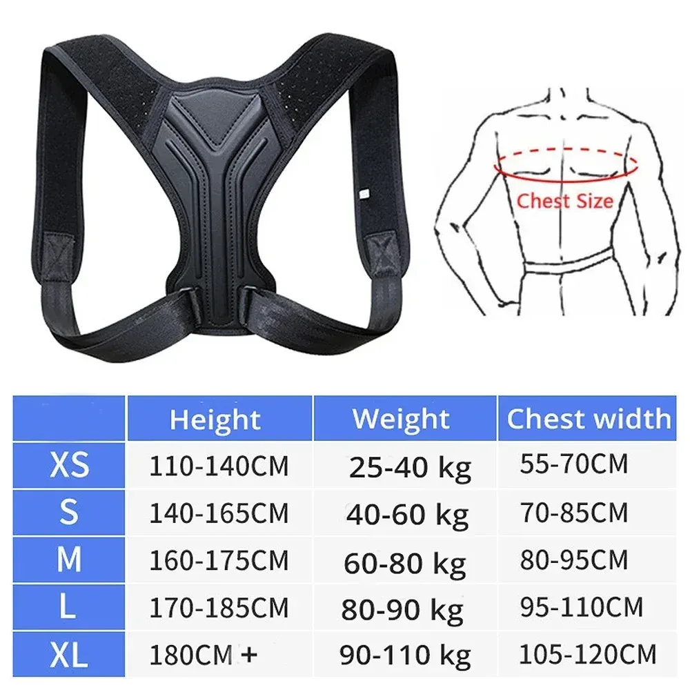 Ceinture correctrice de posture réglable pour le dos et les épaules, soutien de la colonne vertébrale 3