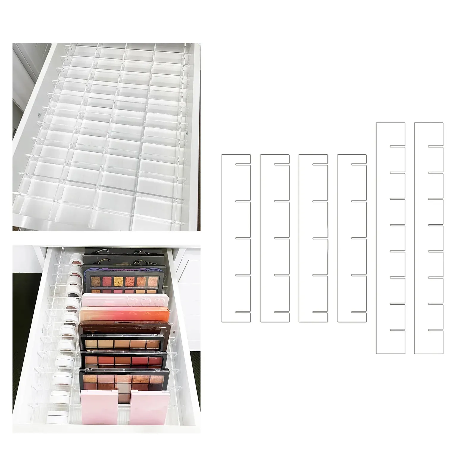MELSync - Supports en plexiglas pour ustensiles de cuisine, lot de 6 - Image 1