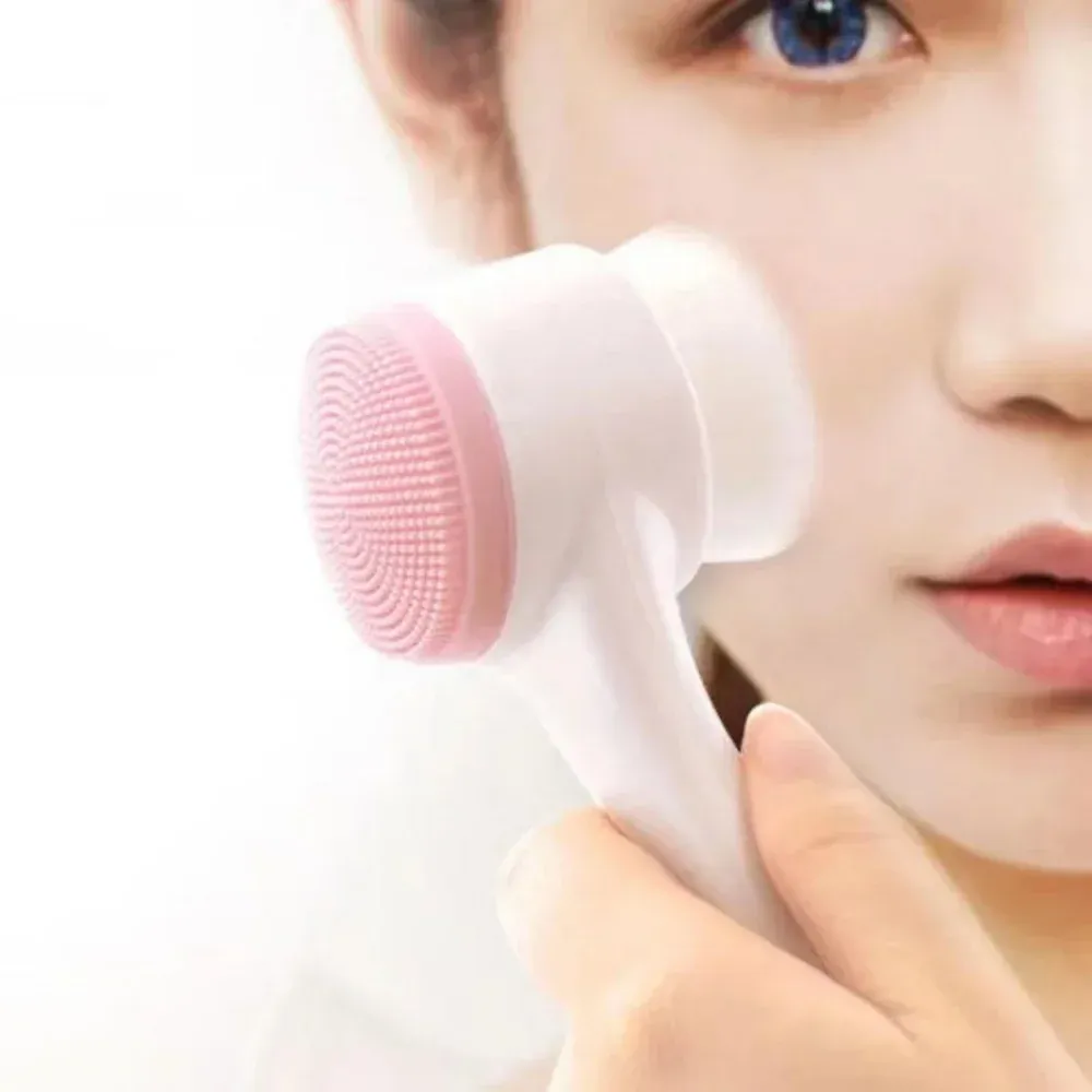 Brosse nettoyante faciale 3D double face