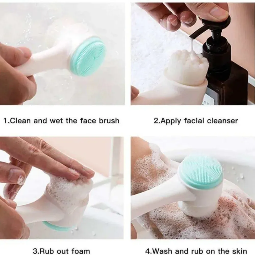 Détail de la brosse nettoyante pour le visage