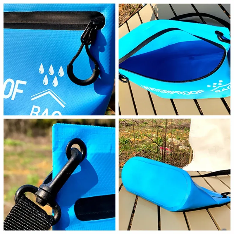 Sac sec étanche 5 L pour la natation, le rafting, le kayak, le canoë et le trekking 4