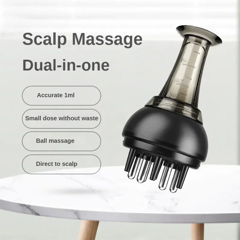 Applicateur à peigne pour cuir chevelu, brosse de massage guidée pour sérum capillaire 2