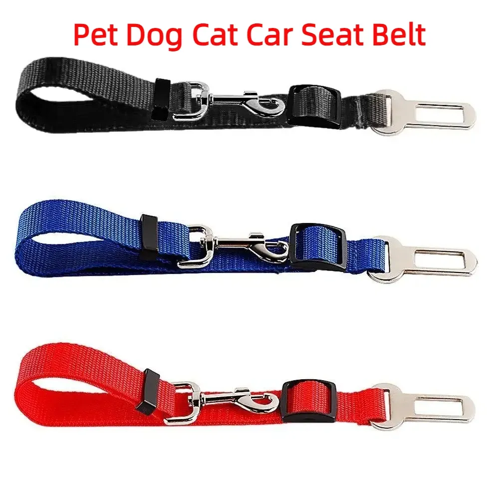 Siège auto pour chien et chat, ceinture de sécurité pour chien, harnais de sécurité en voiture robuste et amovible, accessoire de voyage pour animaux de compagnie - Image 1