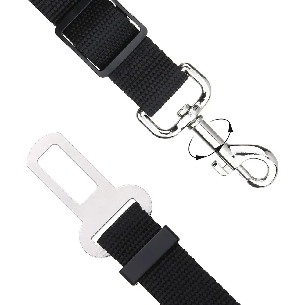 Siège auto pour chien et chat, ceinture de sécurité pour chien, harnais de sécurité en voiture robuste et amovible, accessoire de voyage pour animaux de compagnie 5
