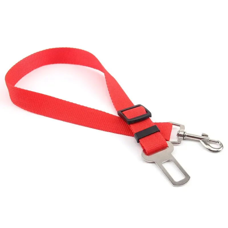 Siège auto pour chien et chat, ceinture de sécurité pour chien, harnais de sécurité en voiture robuste et amovible, accessoire de voyage pour animaux de compagnie 13