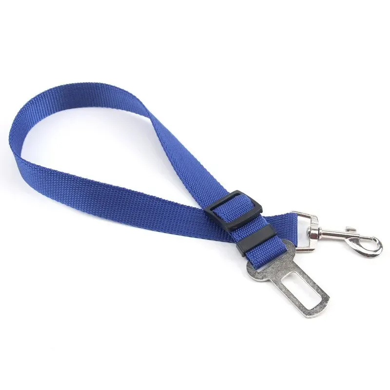Siège auto pour chien et chat, ceinture de sécurité pour chien, harnais de sécurité en voiture robuste et amovible, accessoire de voyage pour animaux de compagnie 14