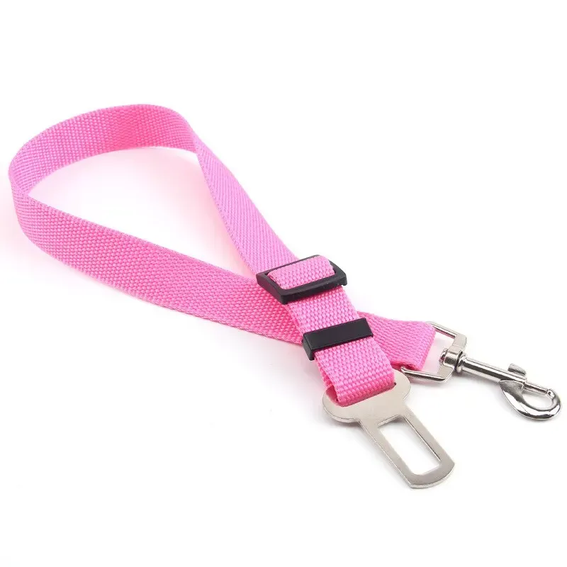 Siège auto pour chien et chat, ceinture de sécurité pour chien, harnais de sécurité en voiture robuste et amovible, accessoire de voyage pour animaux de compagnie 11