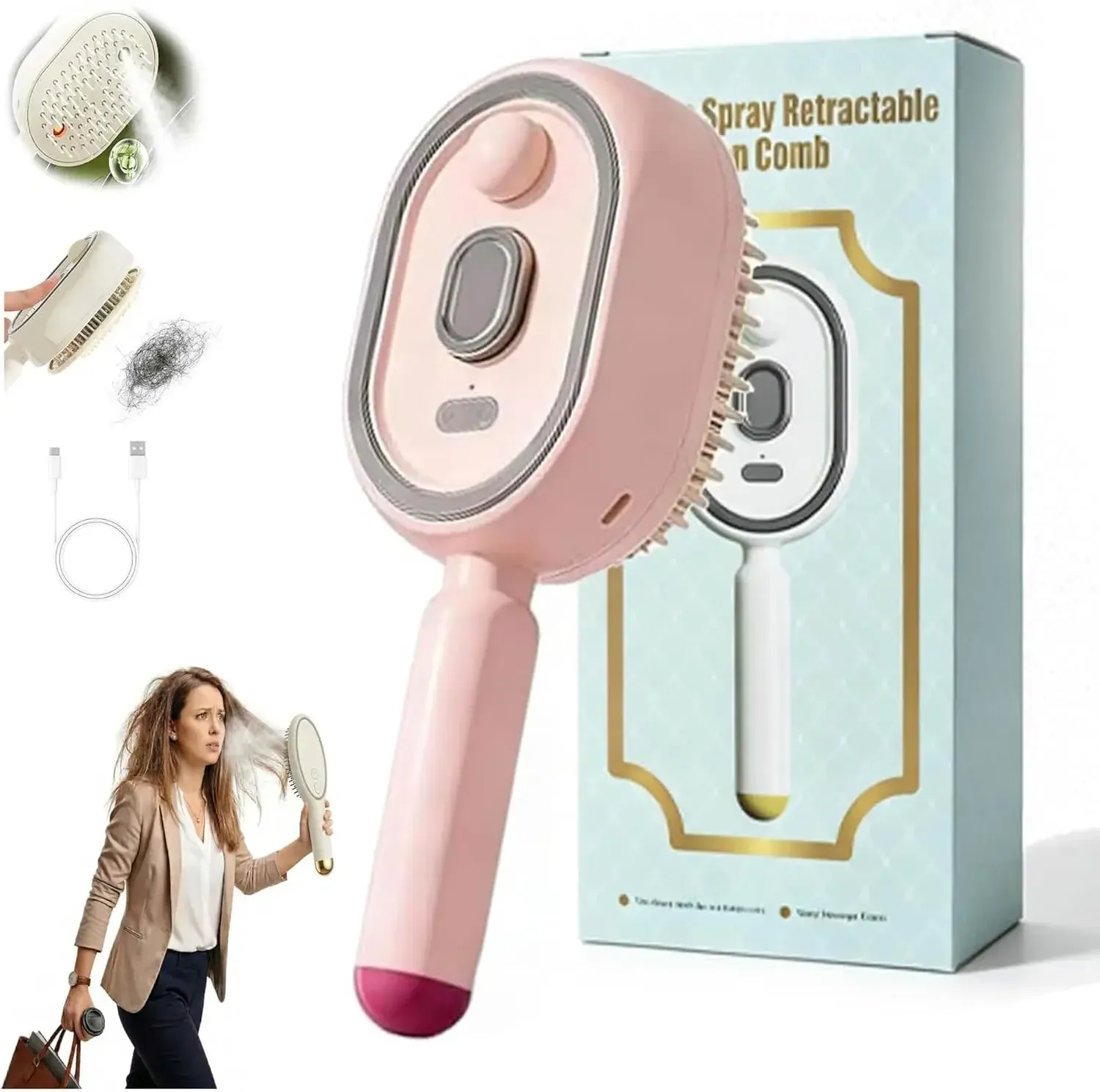 Finition et détails du peigne de massage