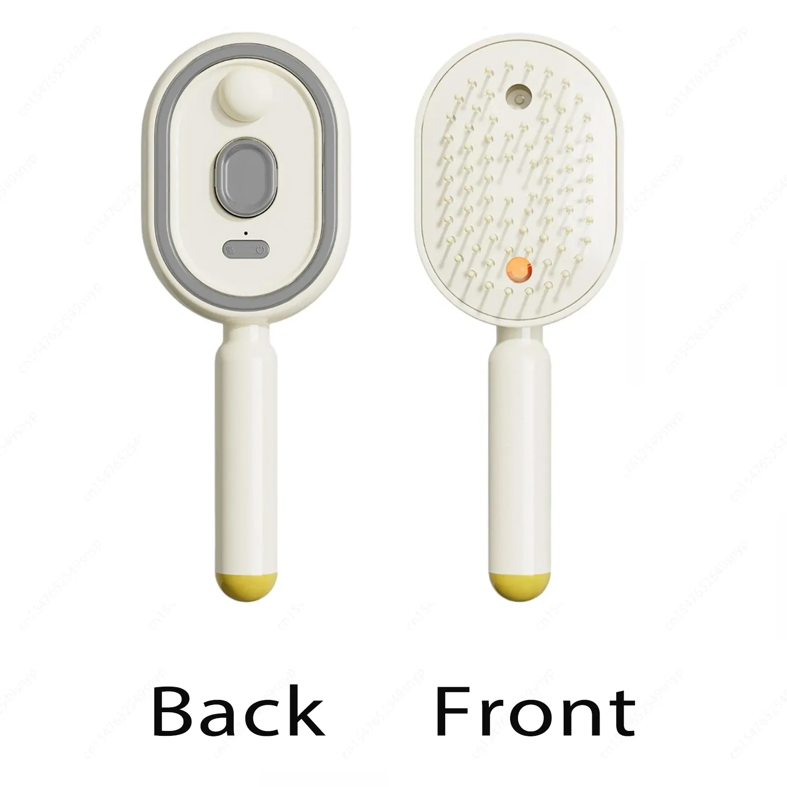 Peigne de massage électrique 3-en-1 à brosse vapeur auto-nettoyante rechargeable, antistatique et démêlant, à coussin d'air pour le soin du cuir chevelu 8