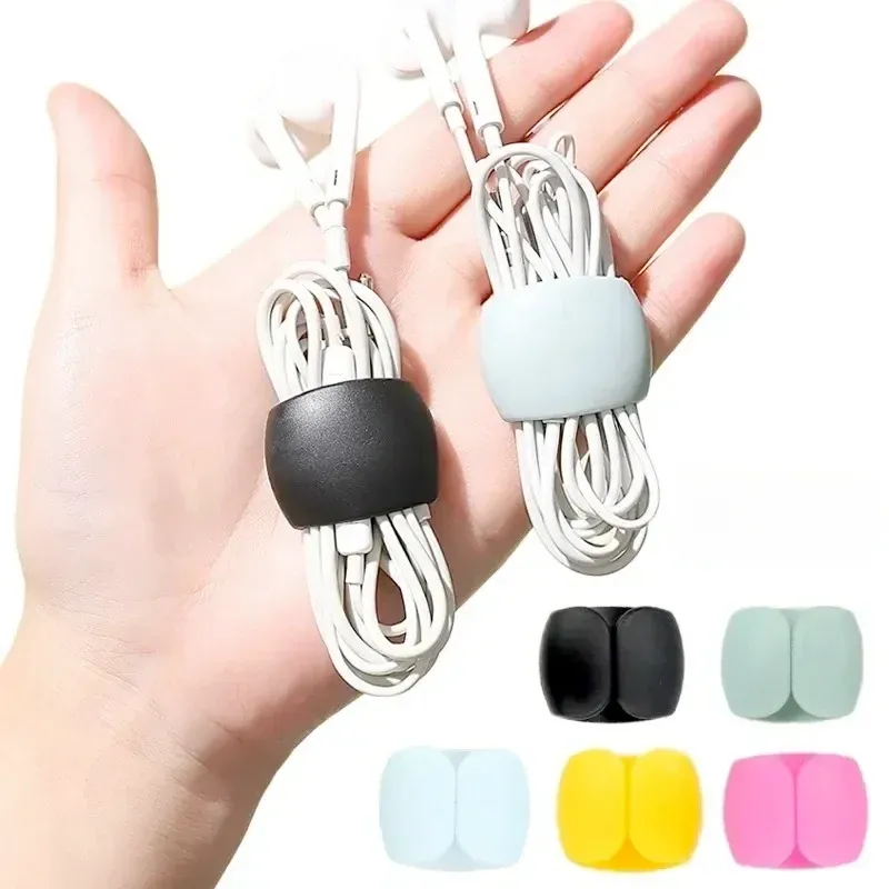 Clips de gestion de câbles adhésifs pour bureau, voiture et voyage (design anti-emmêlement), lot de 5, 10, 15 ou 20 pièces - Image 1
