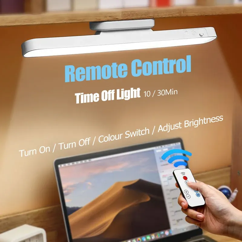 Lampe LED rechargeable à 3 teintes avec télécommande et fixation magnétique 4
