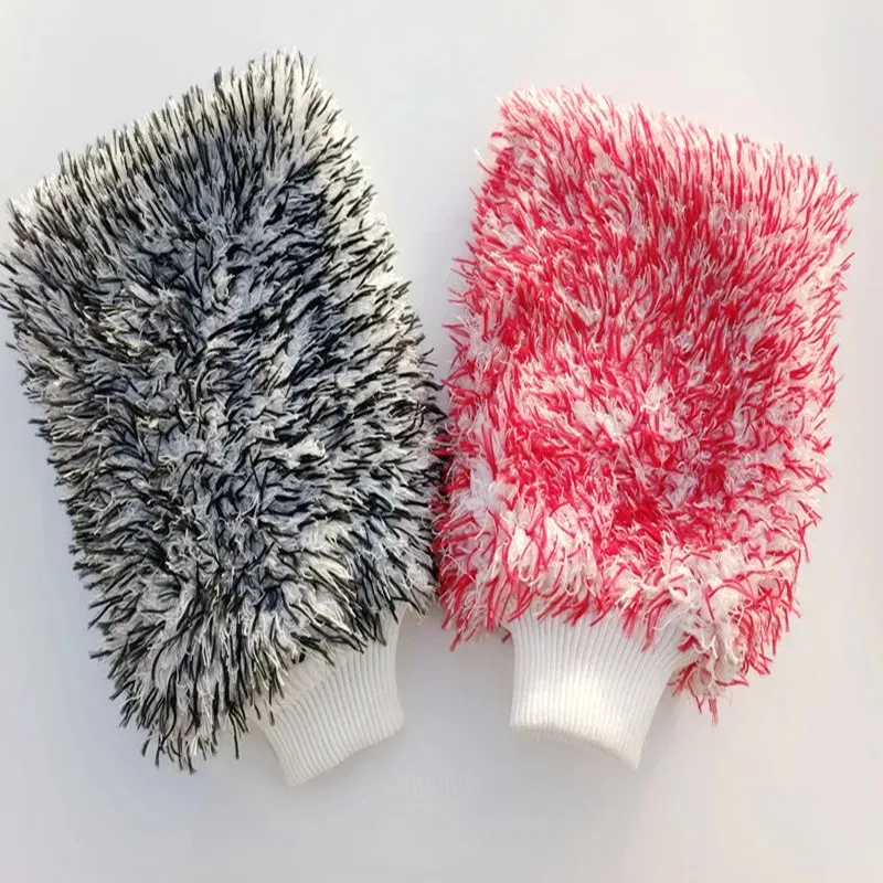 Gants de nettoyage pour voiture en microfibre douce, haute densité, sans rayures 3
