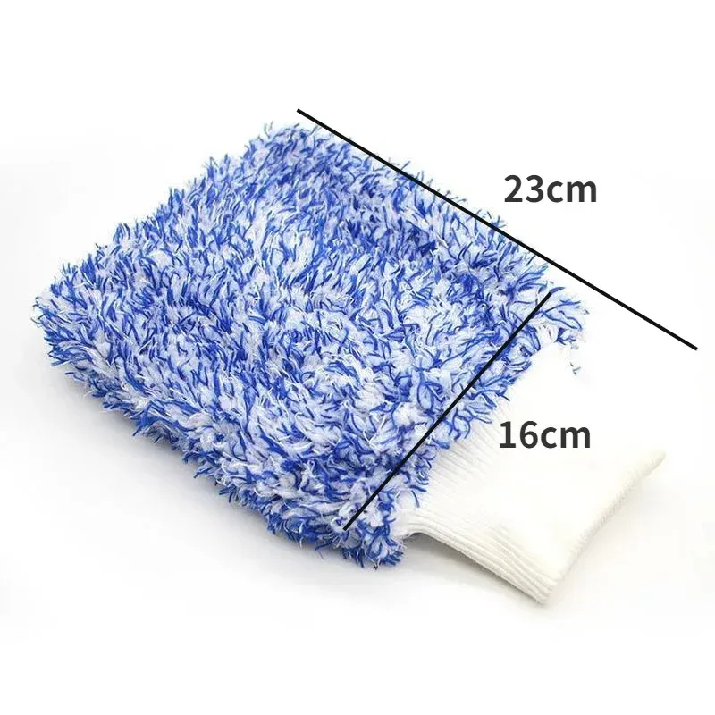 Gants de nettoyage pour voiture en microfibre douce, haute densité, sans rayures 6