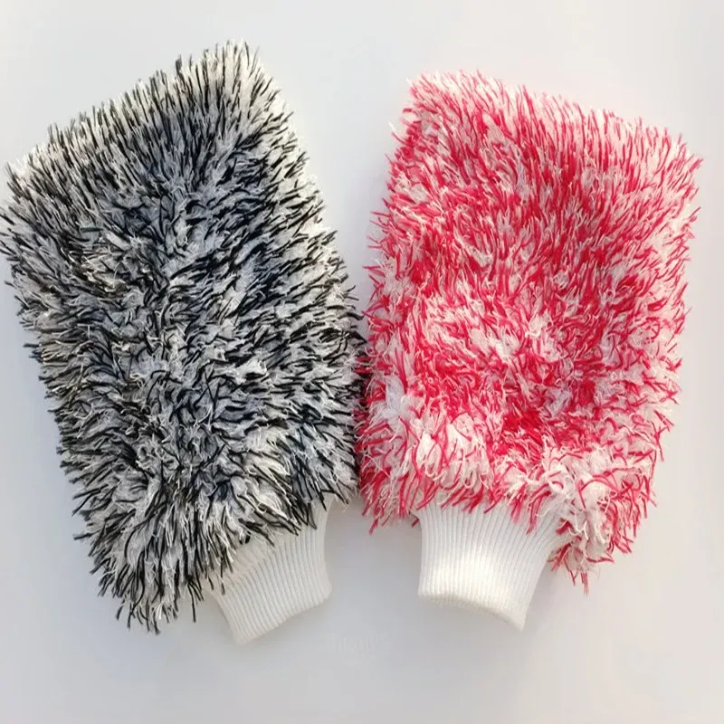 Gant de nettoyage en microfibre en situation