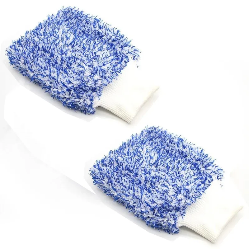 Gants de nettoyage pour voiture en microfibre douce, haute densité, sans rayures 12
