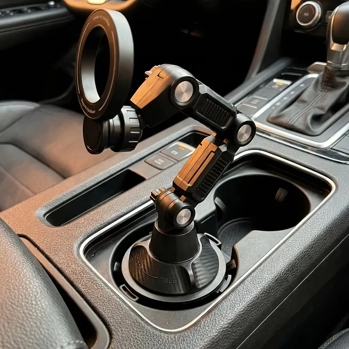 Support de téléphone magnétique pour voiture à fixation par ventouse puissante, rotation stable à 360°
