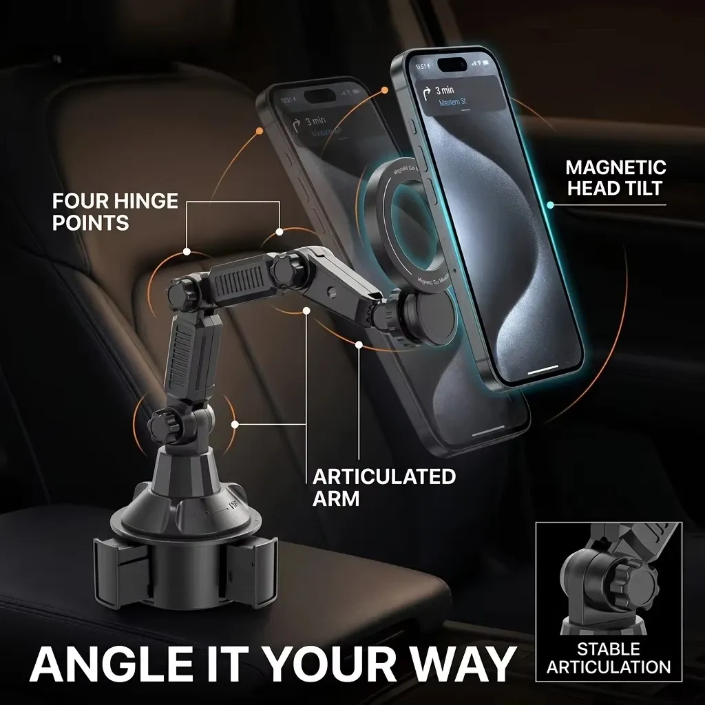 Support de téléphone magnétique pour voiture, finitions
