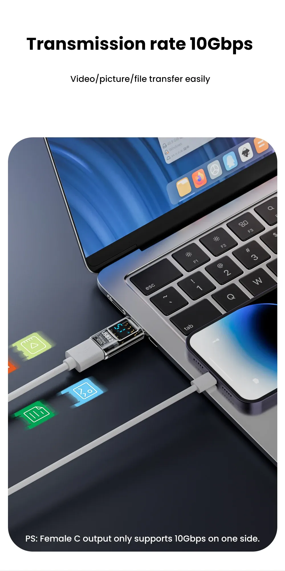 Adaptateur USB pour ordinateur portable